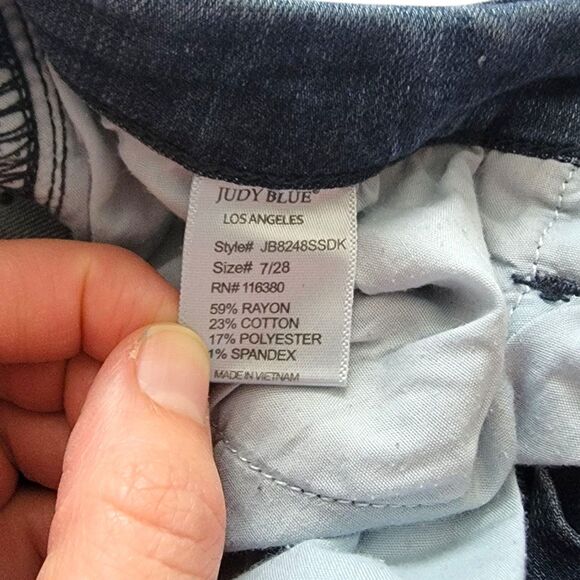 Judy Blue Jeans Womens 7/28 Skinny Fit Stretch Medium Wash Denim Low Rise - Picture 6 of 8